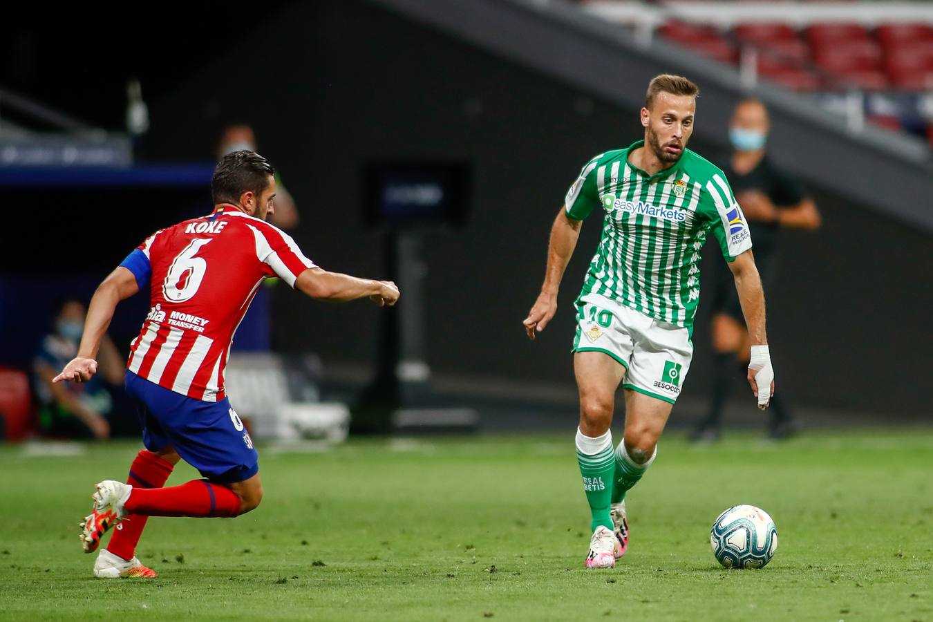 En imágenes, el encuentro entre el Atlético de Madrid y el Betis en el Wanda Metropolitano