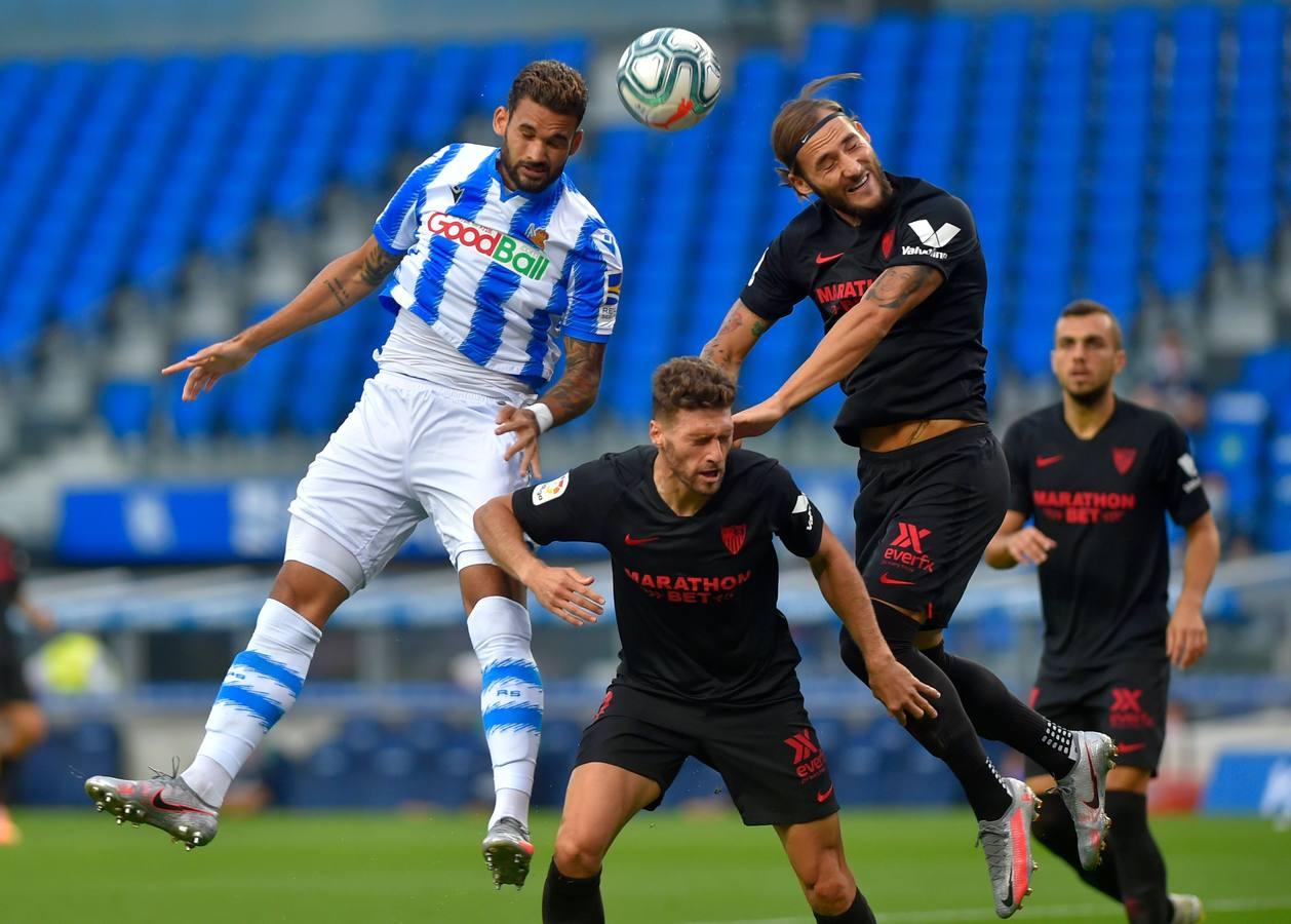 En Imágenes, el encuentro entre la Real Sociedad y el Sevilla FC