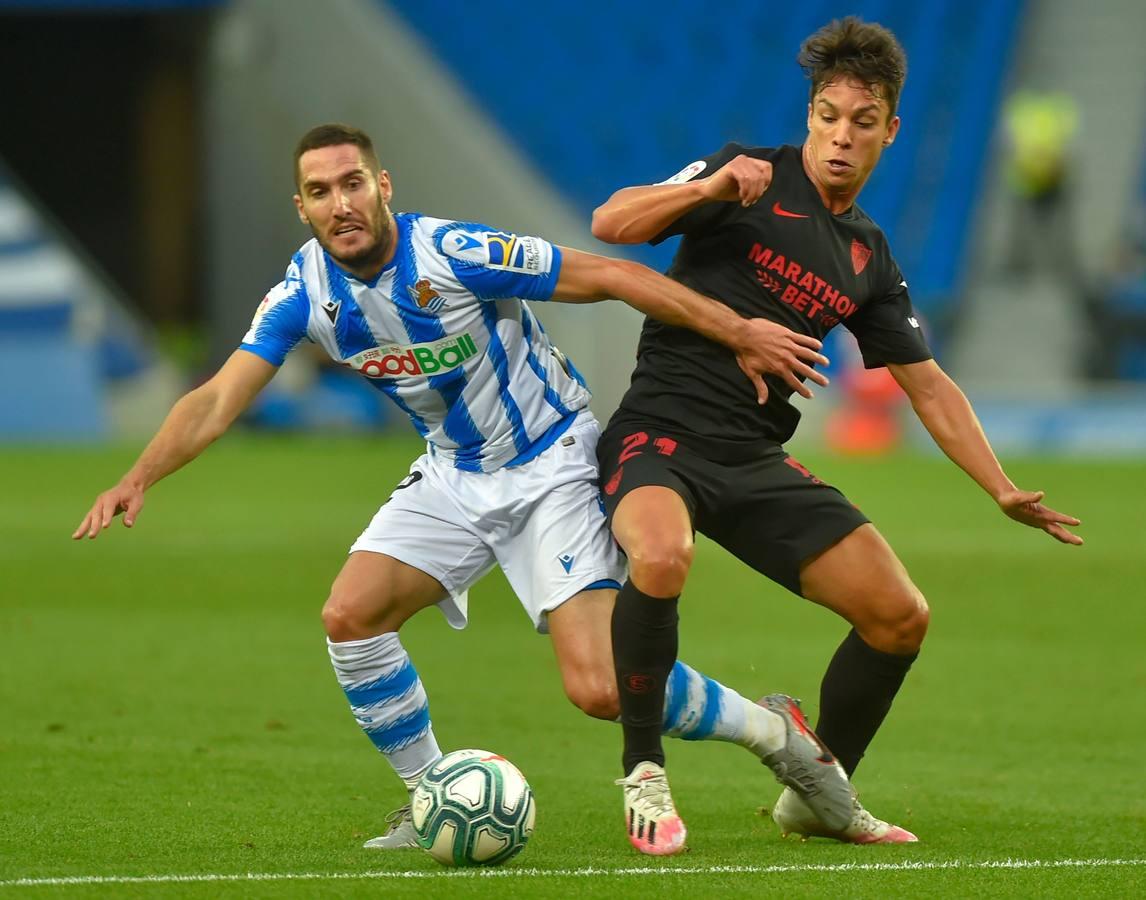 En Imágenes, el encuentro entre la Real Sociedad y el Sevilla FC