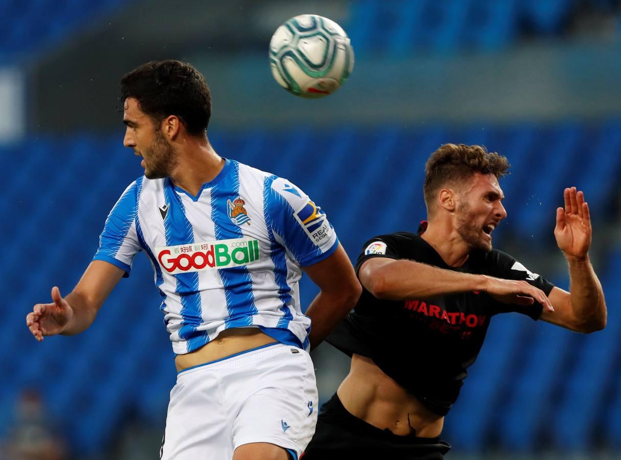 En Imágenes, el encuentro entre la Real Sociedad y el Sevilla FC