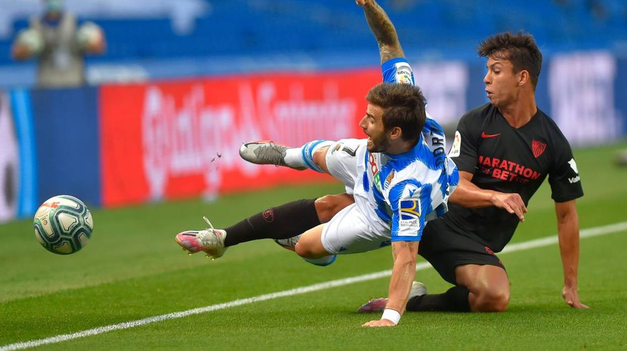 En Imágenes, el encuentro entre la Real Sociedad y el Sevilla FC