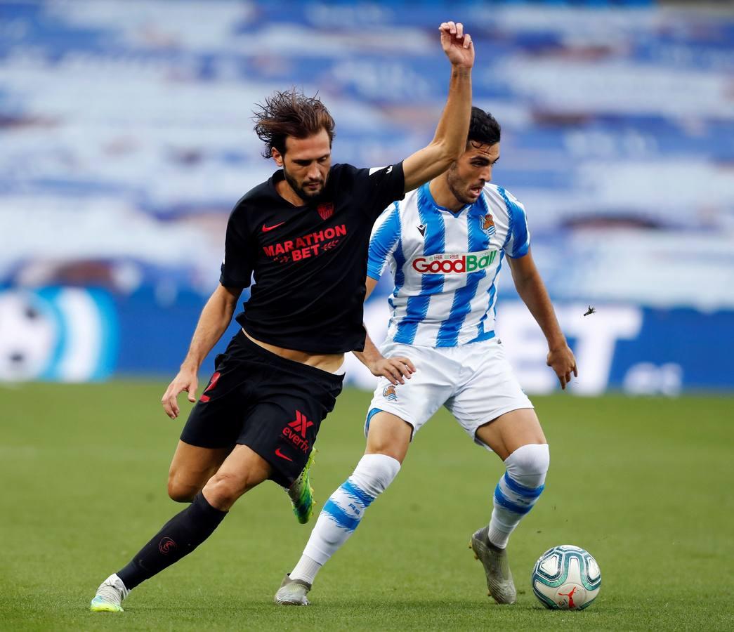 En Imágenes, el encuentro entre la Real Sociedad y el Sevilla FC