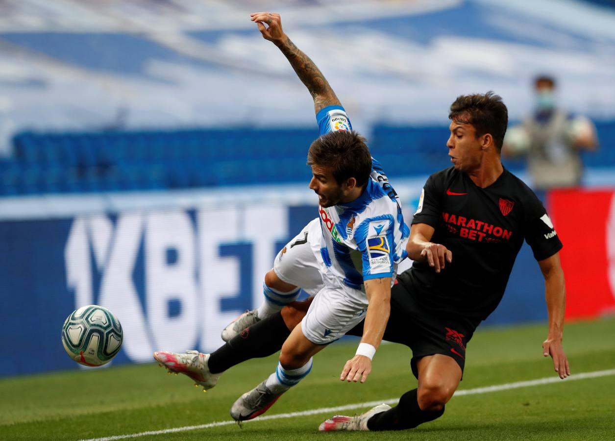 En Imágenes, el encuentro entre la Real Sociedad y el Sevilla FC