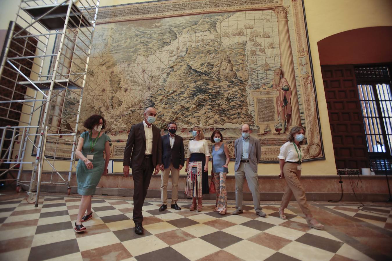 Vuelve a poder visitarse el Salón de los Tapices del Real Alcázar de Sevilla