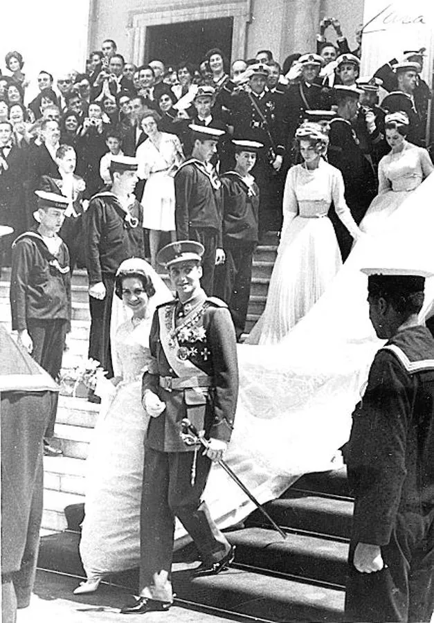 El 14 de mayo de 1962 se dieron el «sí, quiero» en Atenas por Iglesia católica y por el rito ortodoxo. 