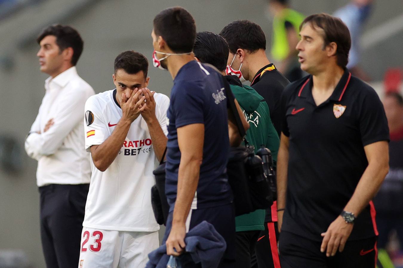 Las mejores imágenes del Sevilla FC - AS Roma de octavos de final