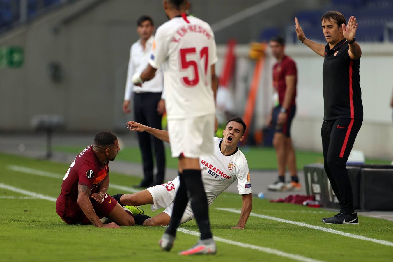 Las mejores imágenes del Sevilla FC - AS Roma de octavos de final