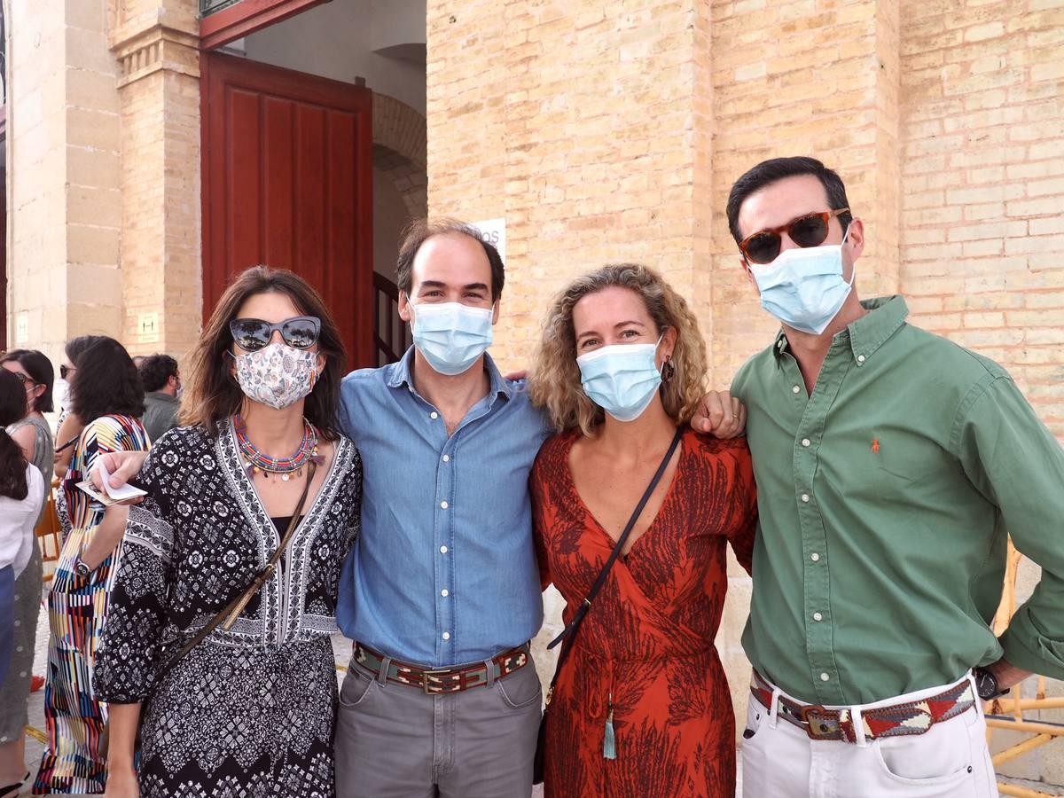 Micaela Rodríguez-Vizcaíno, Fernando Domecq, Blanca del Cuvillo y  Tomás Domecq. 