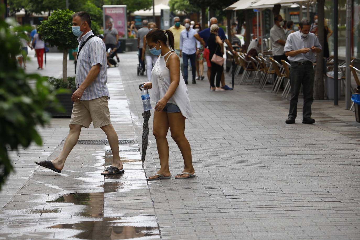 El lluvioso lunes en Córdoba, en imágenes