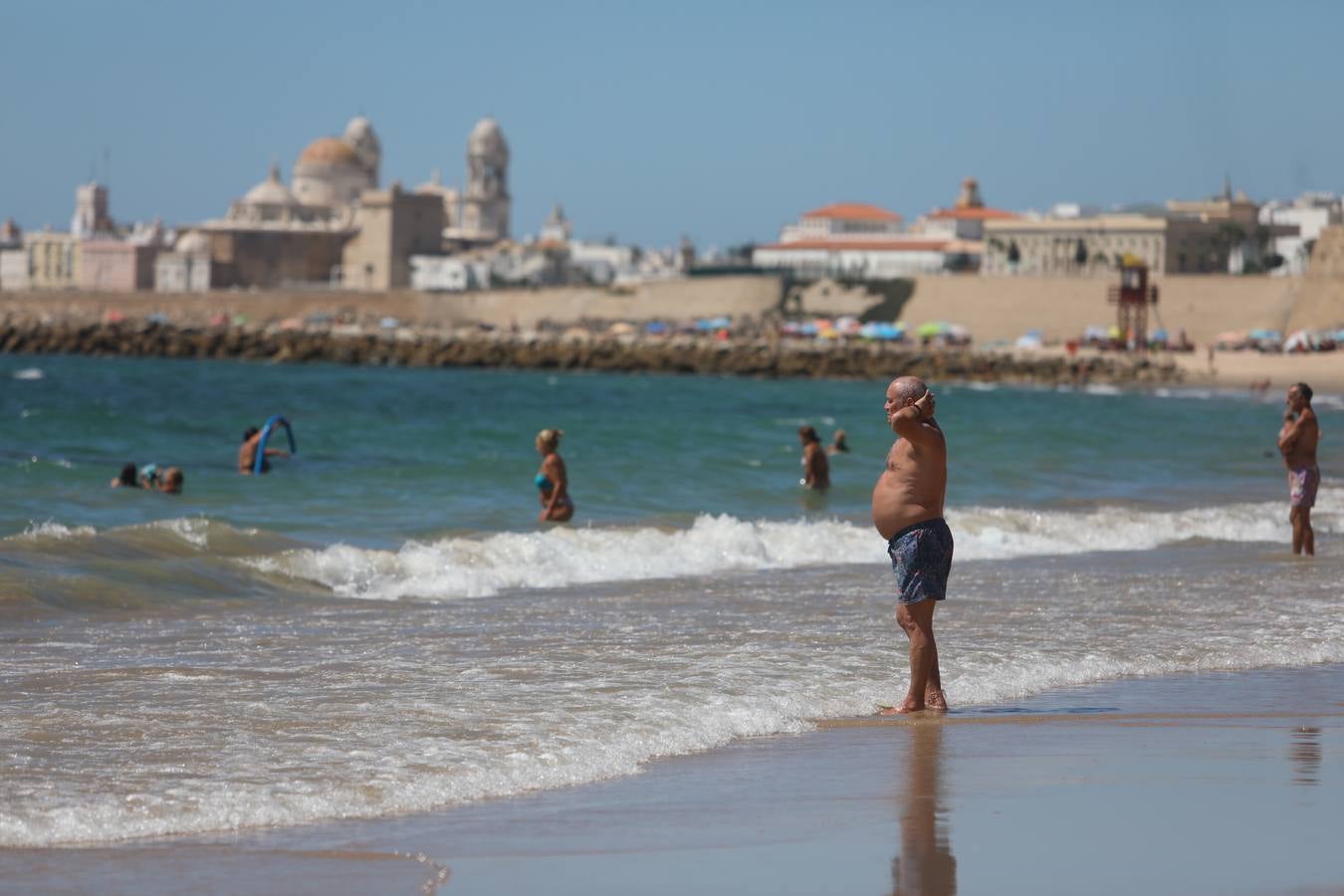 Fotos: La modélica imágen de las playas de Cádiz