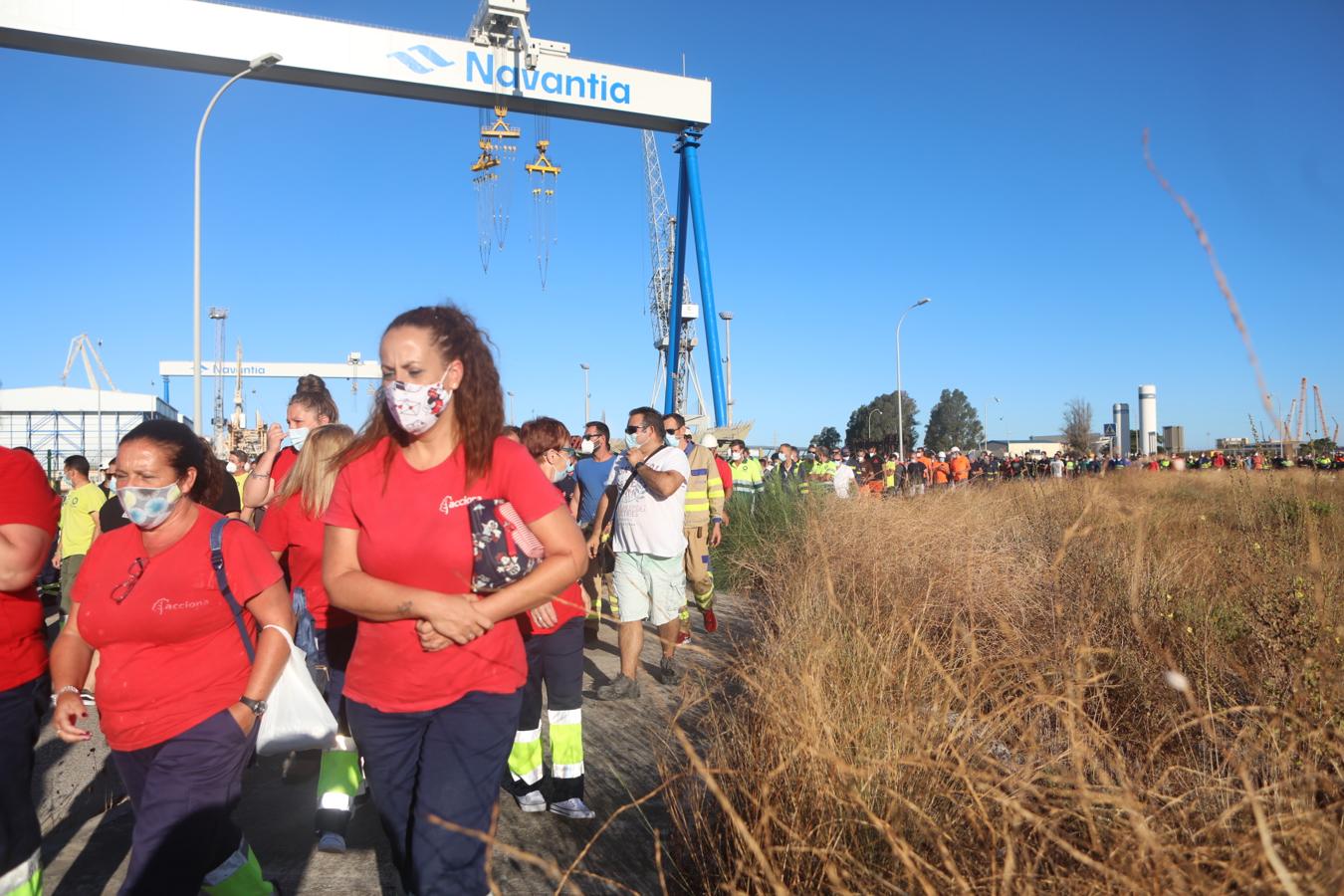 FOTOS: Indignación y preocupación entre los trabajadores del Metal