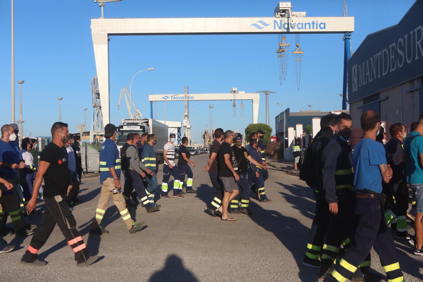 FOTOS: Indignación y preocupación entre los trabajadores del Metal