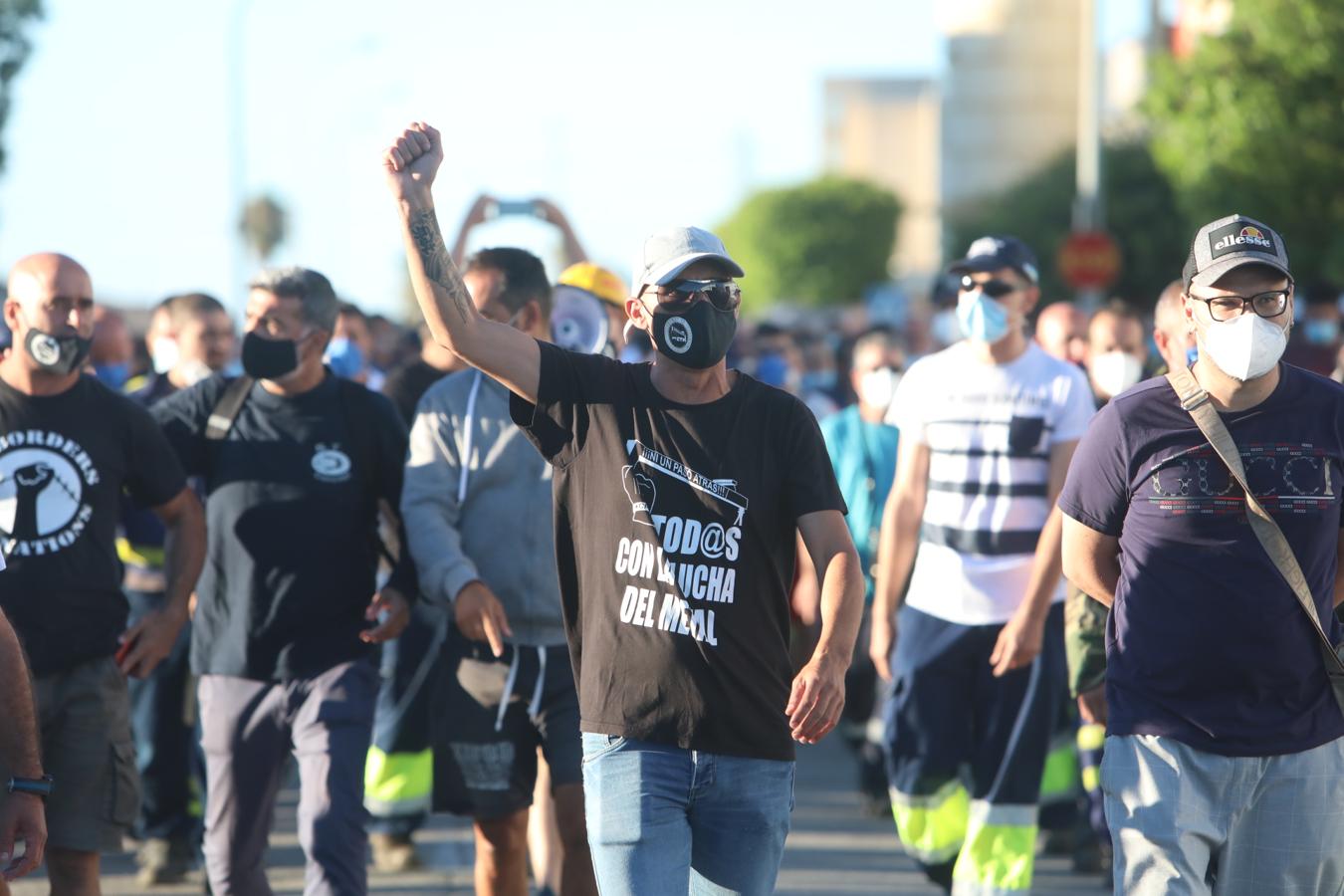 FOTOS: Indignación y preocupación entre los trabajadores del Metal