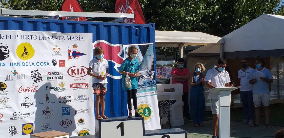 Ganadores de la categoría Sub 11 de Optmist.. 