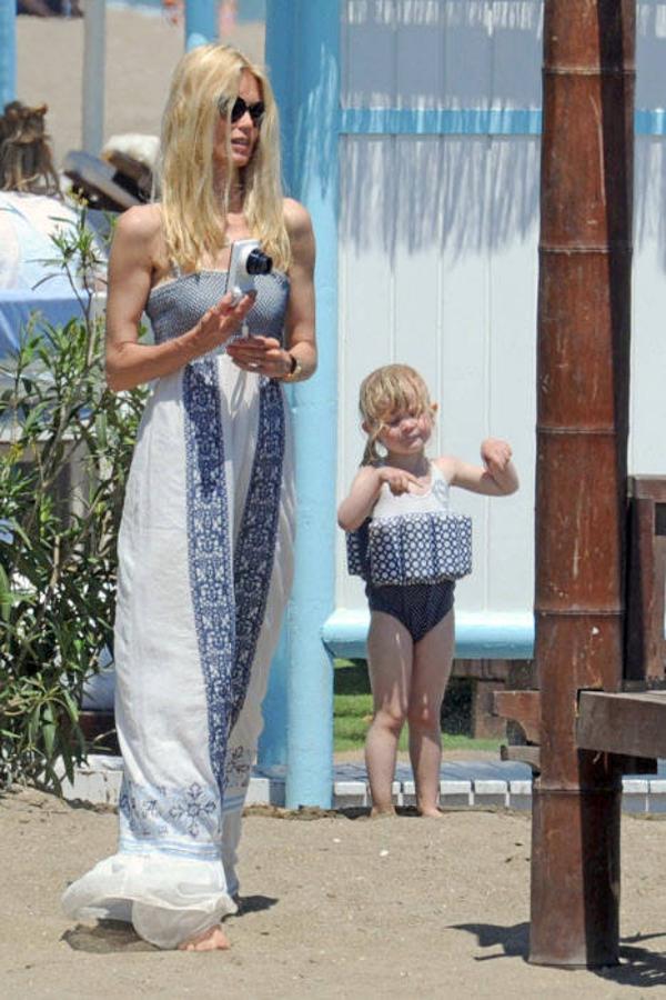 Con su hija en Marbella. En el año 2013