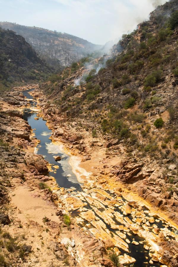 Voraz incendio en la Sierra de Huelva