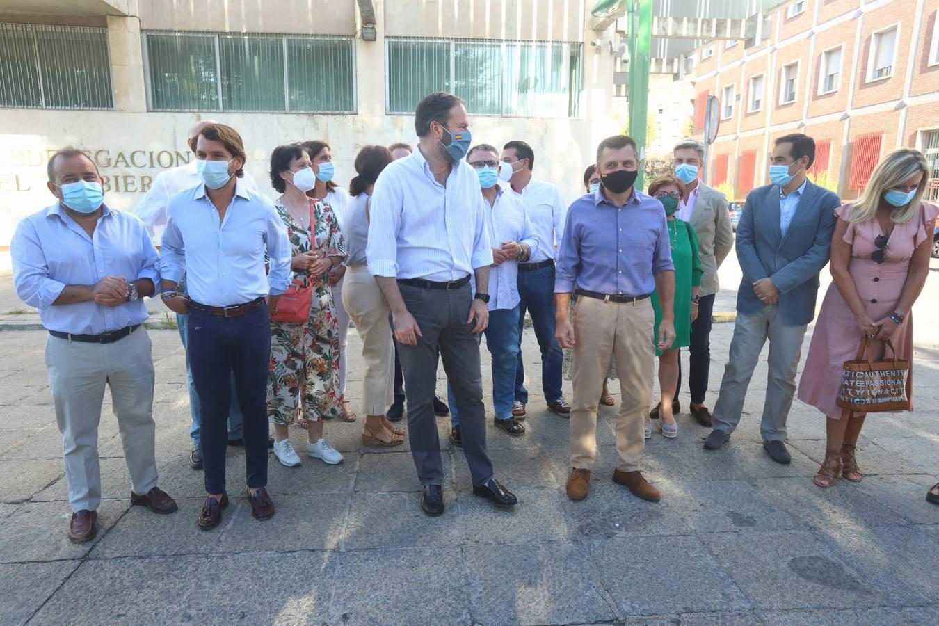 La protesta de los alcaldes del PP de Córdoba, en imágenes