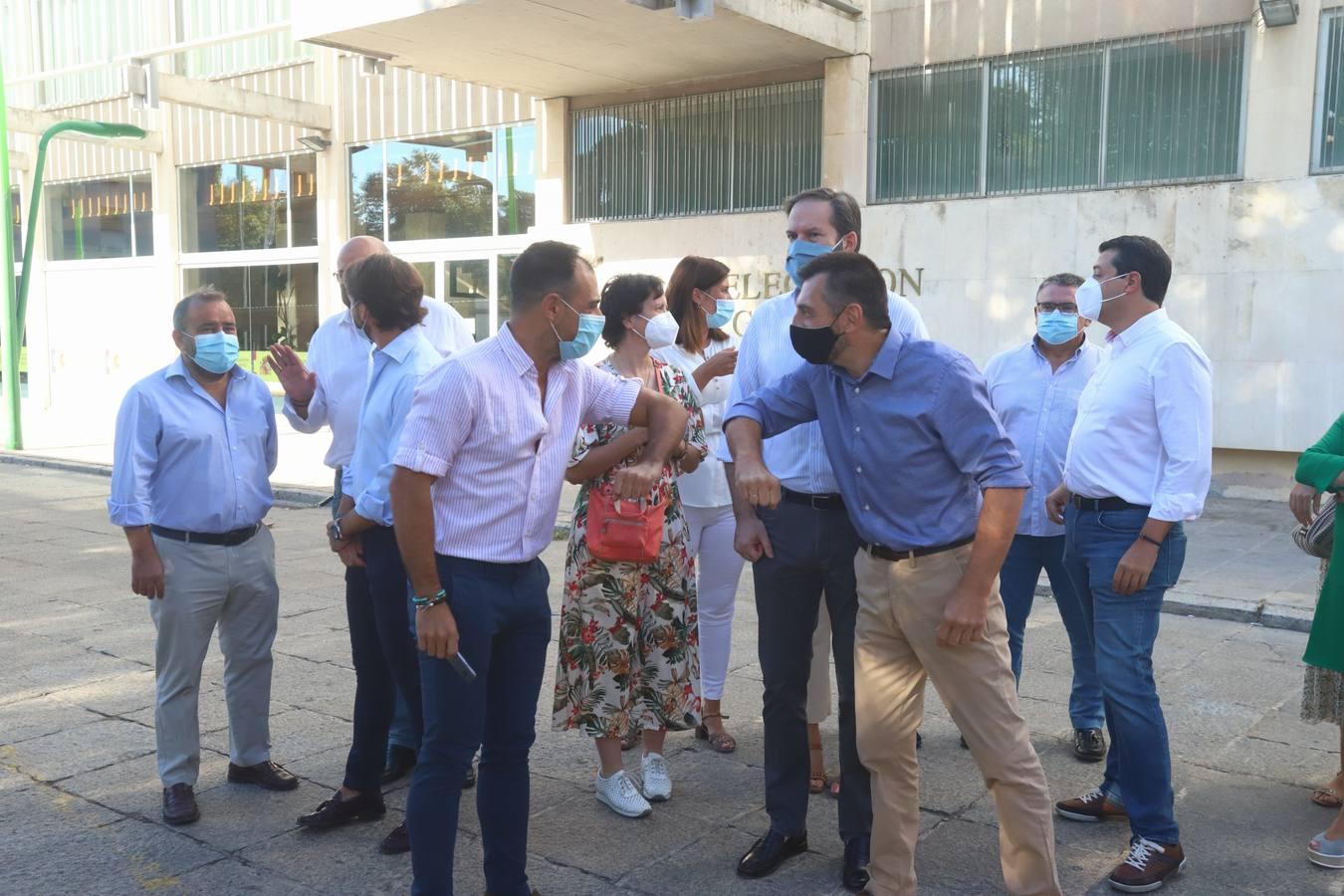 La protesta de los alcaldes del PP de Córdoba, en imágenes