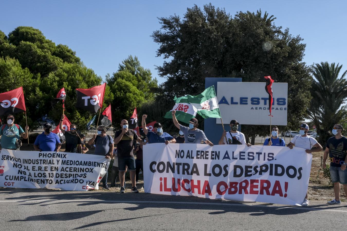 FOTOS: Pinchazo de la huelga del metal en la Bahía de Cádiz