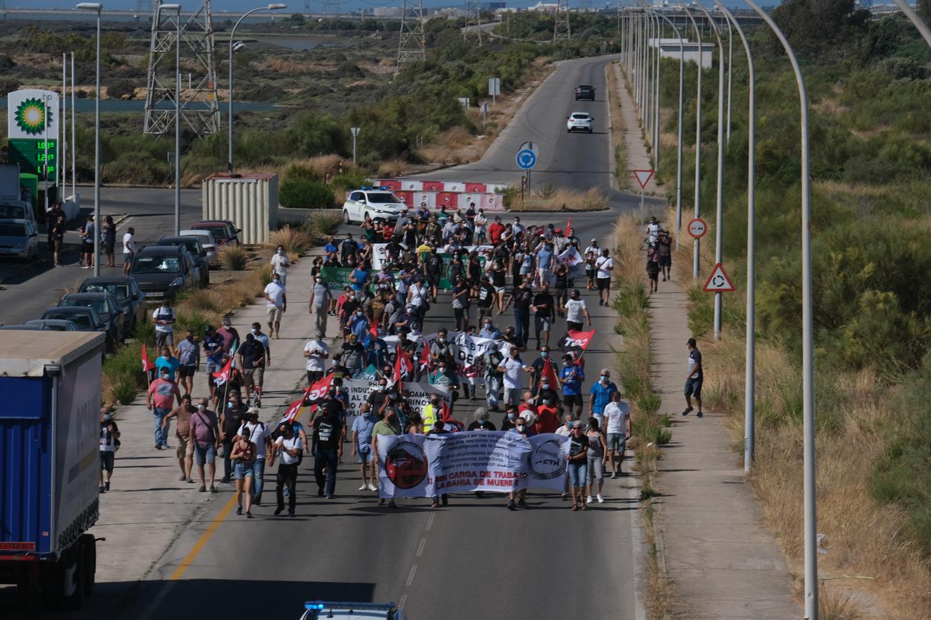 FOTOS: Pinchazo de la huelga del metal en la Bahía de Cádiz