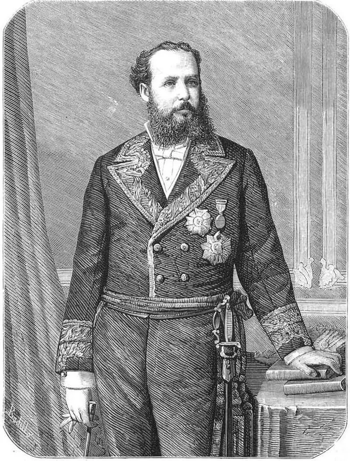 Antonio Alcalá-Galiano Miranda, gobernador civil de Toledo desde noviembre de 1884 hasta octubre de 1885. Dibujo de Badillo en La Ilustración Española y Americana, 15 de diciembre de 1876. 