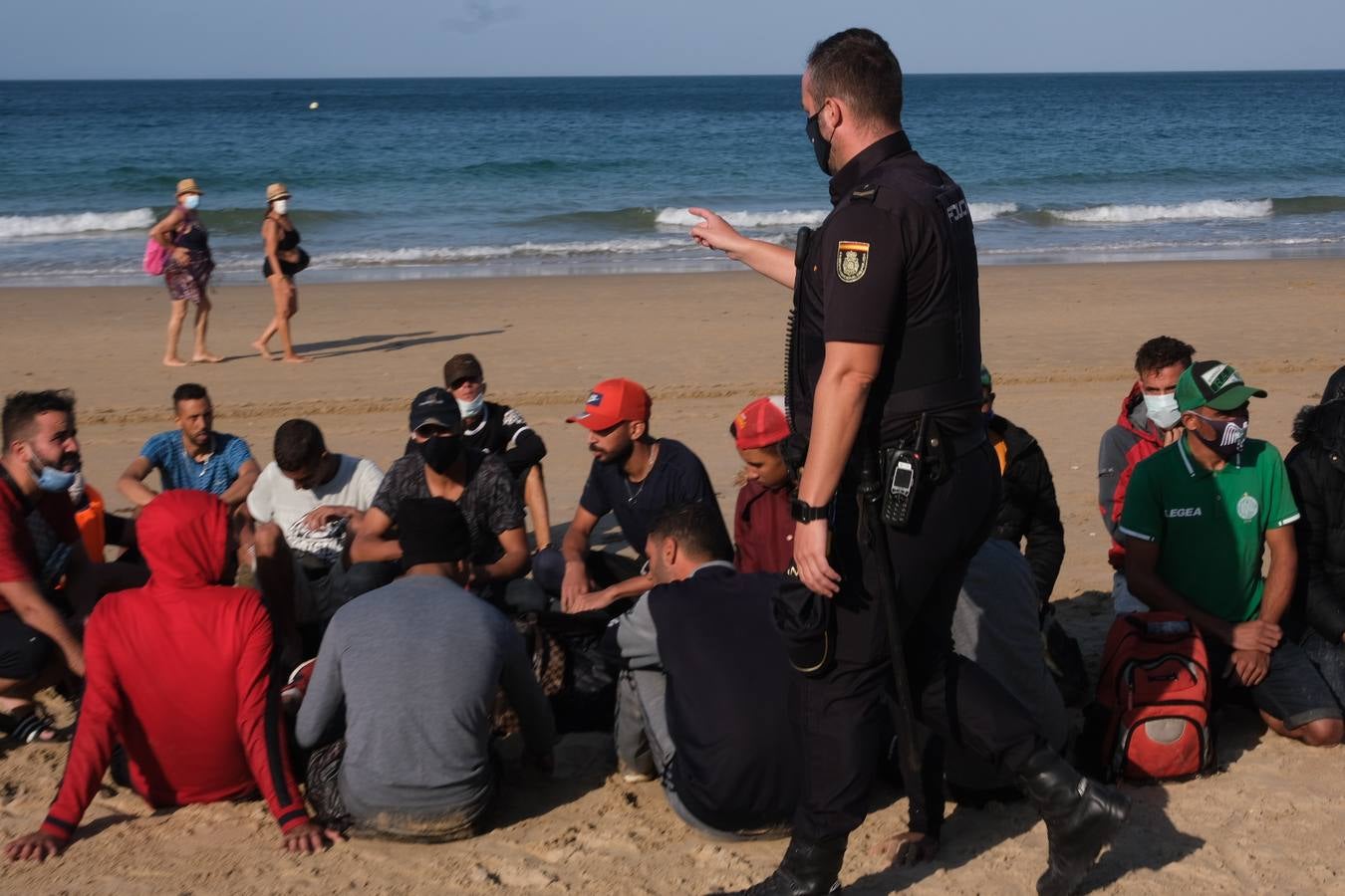 Llegan cuatro pateras a la costa de Cádiz