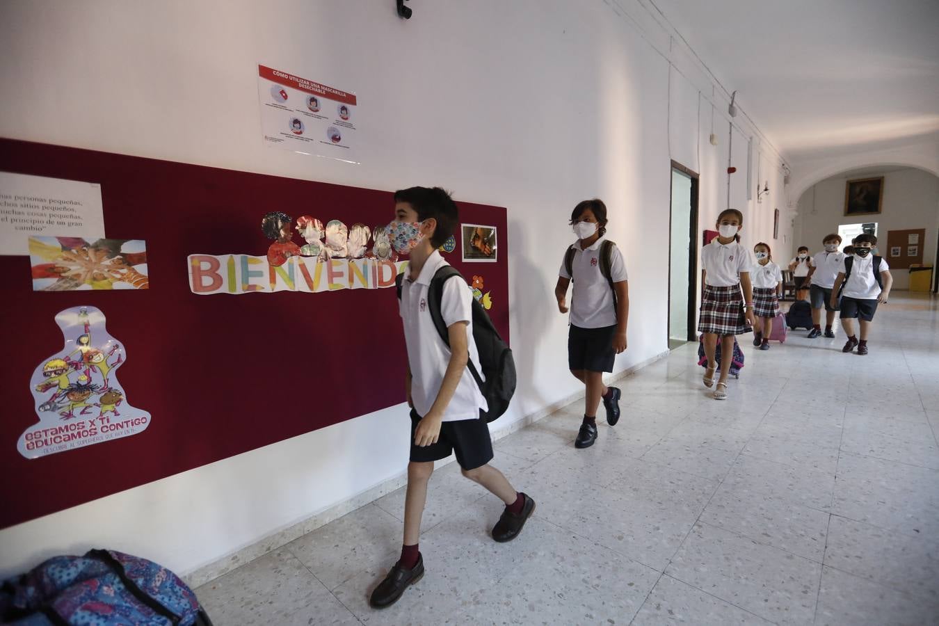 En imágenes, así ha sido la vuelta al colegio en Córdoba (I)