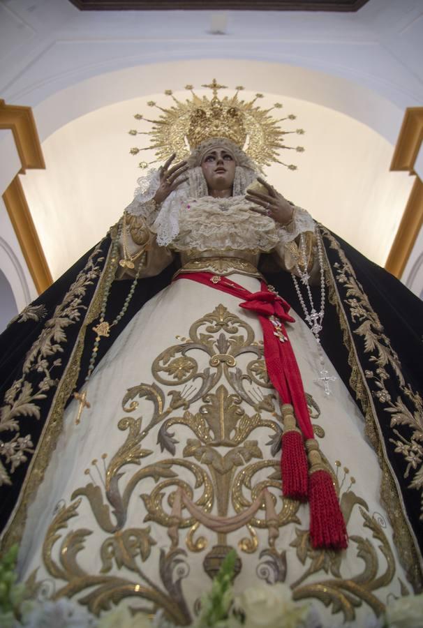 Las imágenes antes de la intervención de la Virgen del Dulce Nombre de Bellavista