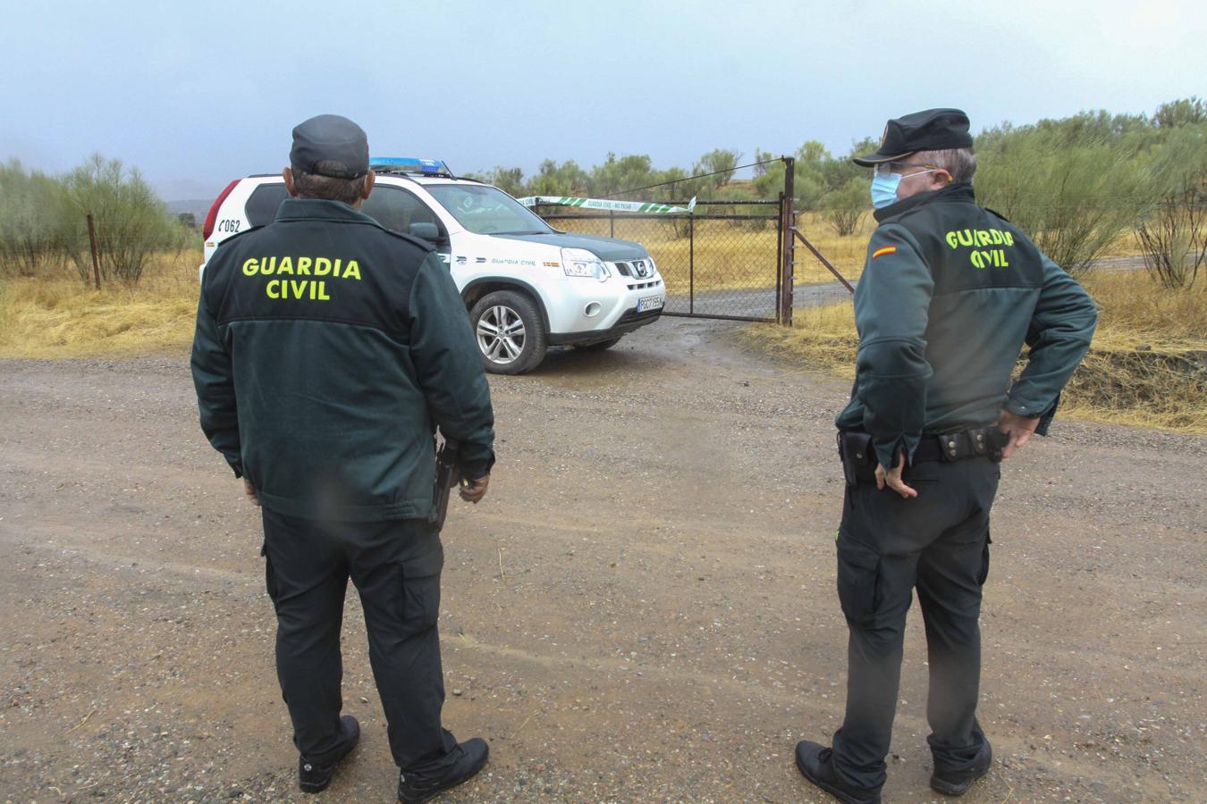 Entrada de la finca en la que el detenido habría confesado haber enterrado el cuerpo de Manuela Chavero. 