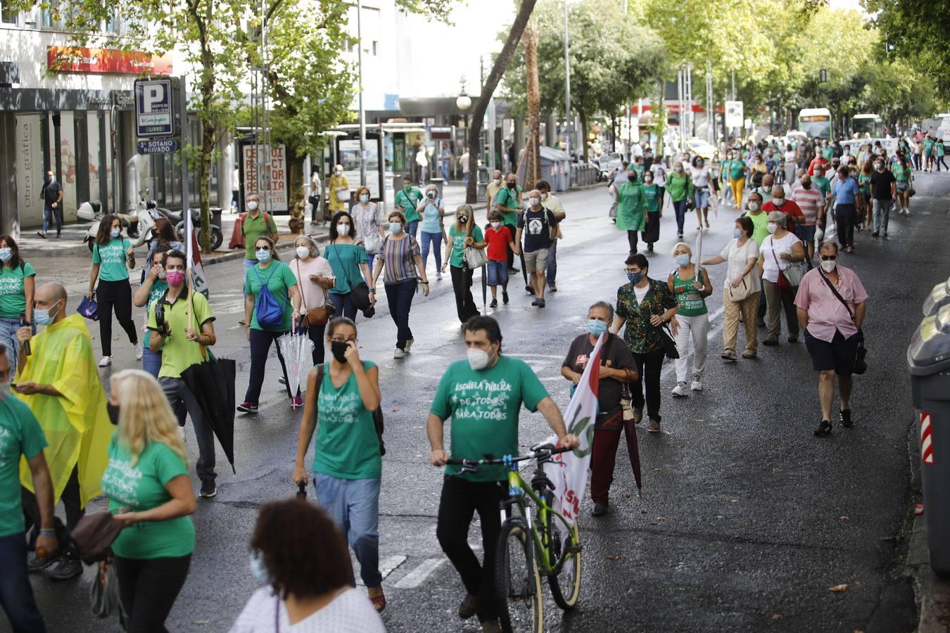 La protesta de Educación en Córdoba, en imágenes