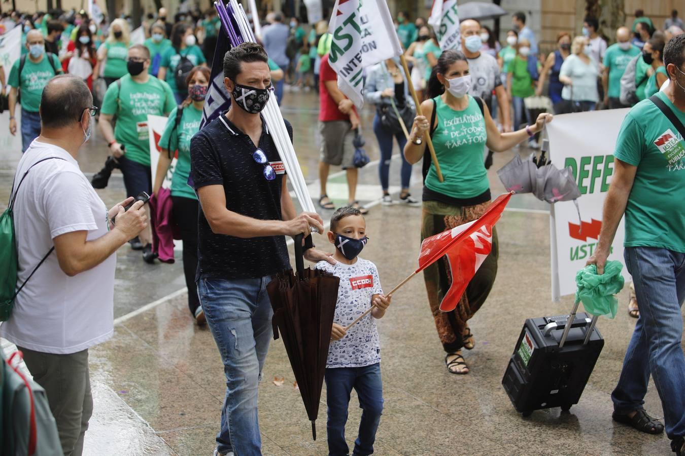 La protesta de Educación en Córdoba, en imágenes