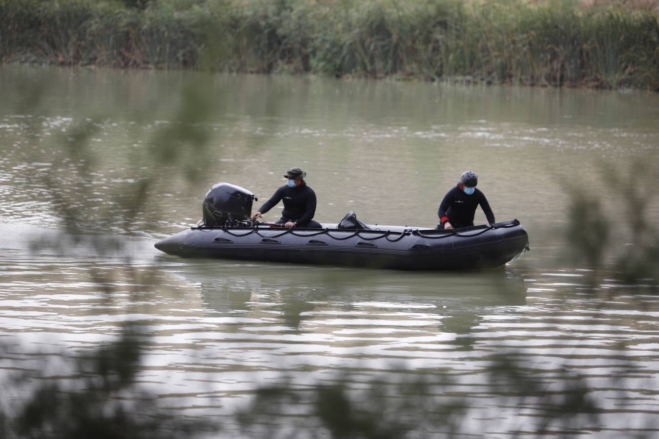 La búsqueda de José Morilla en el Guadalquivir, en imágenes