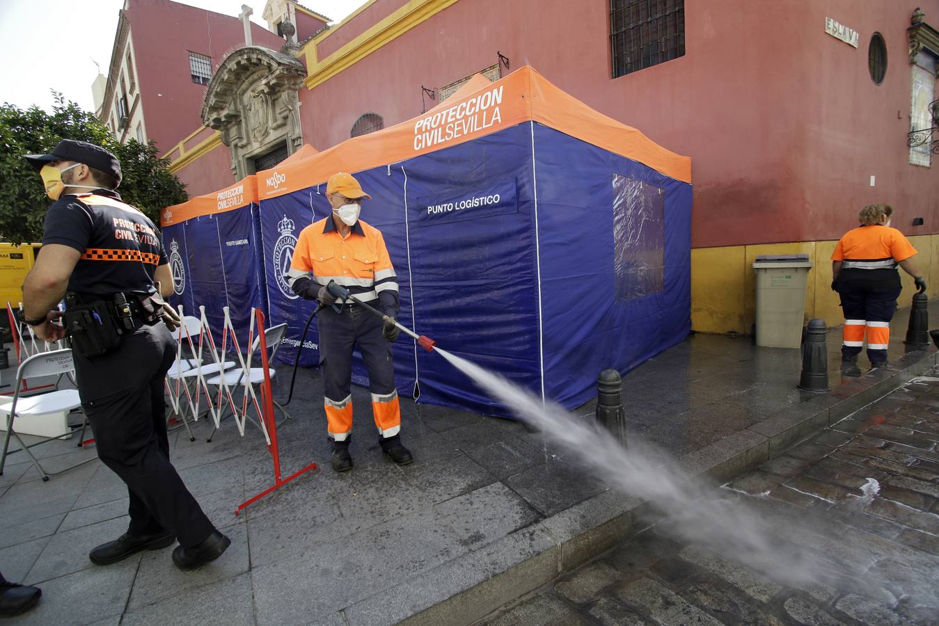 Los preparativos para la misa de aniversario del Gran Poder en Sevilla