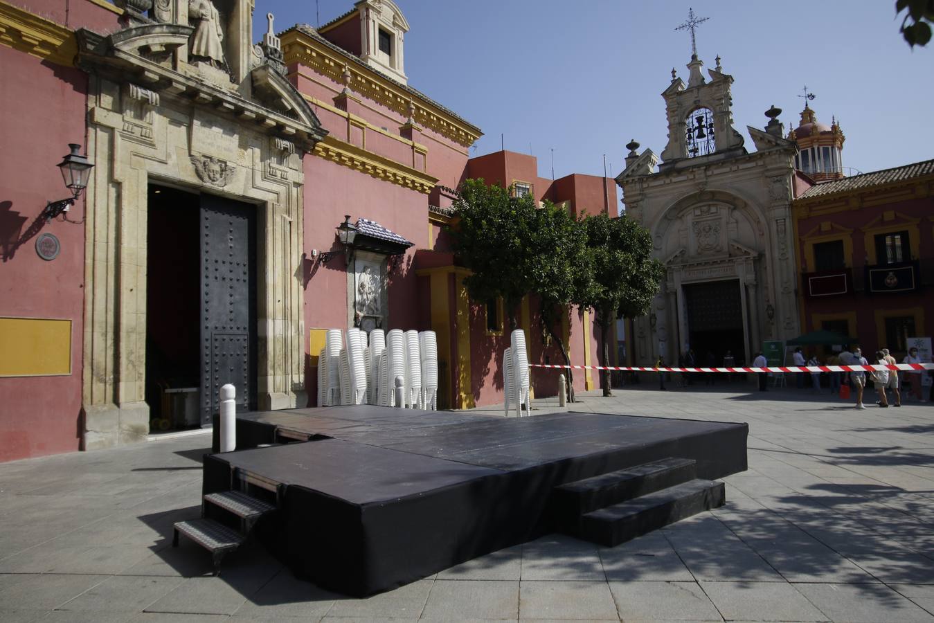 Los preparativos para la misa de aniversario del Gran Poder en Sevilla