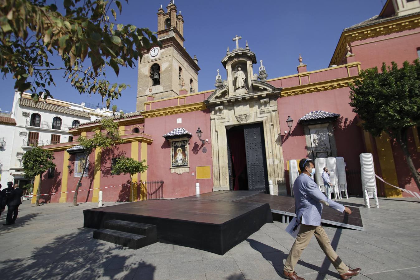 Los preparativos para la misa de aniversario del Gran Poder en Sevilla