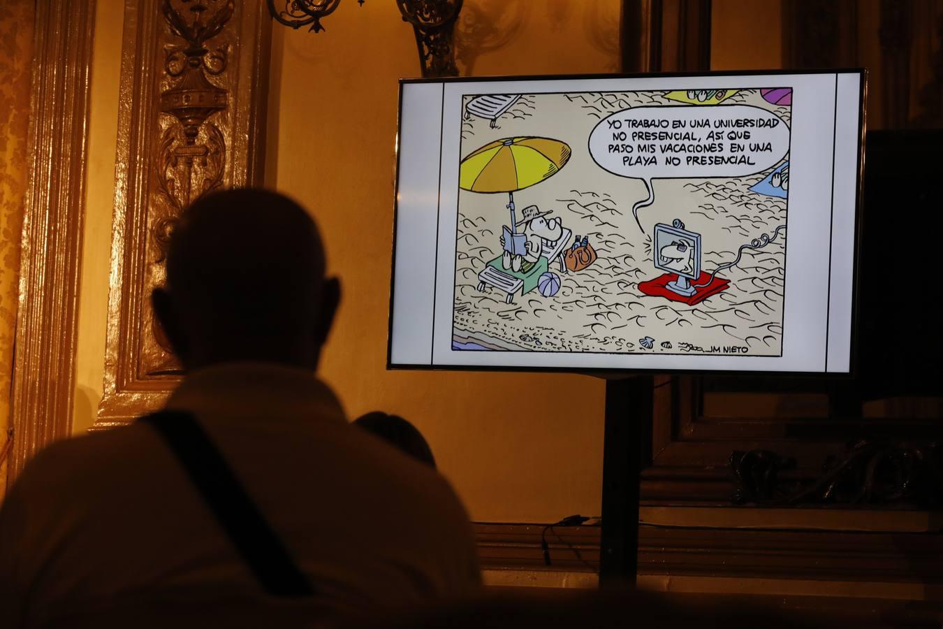 20 aniversario ABC Córdoba, el debate sobre humor gráfico en imágenes