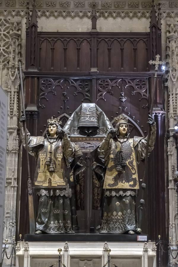 Tumba de Cristóbal Colón en la Catedral de Sevilla