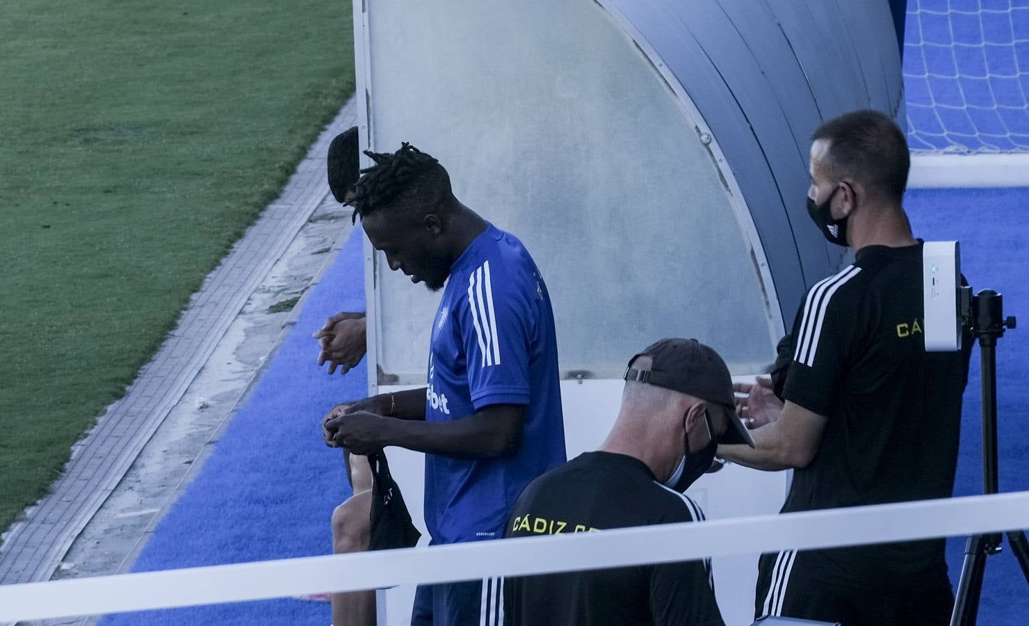 Fotos: Las nuevas caras del Cádiz CF de Primera en entrenamiento