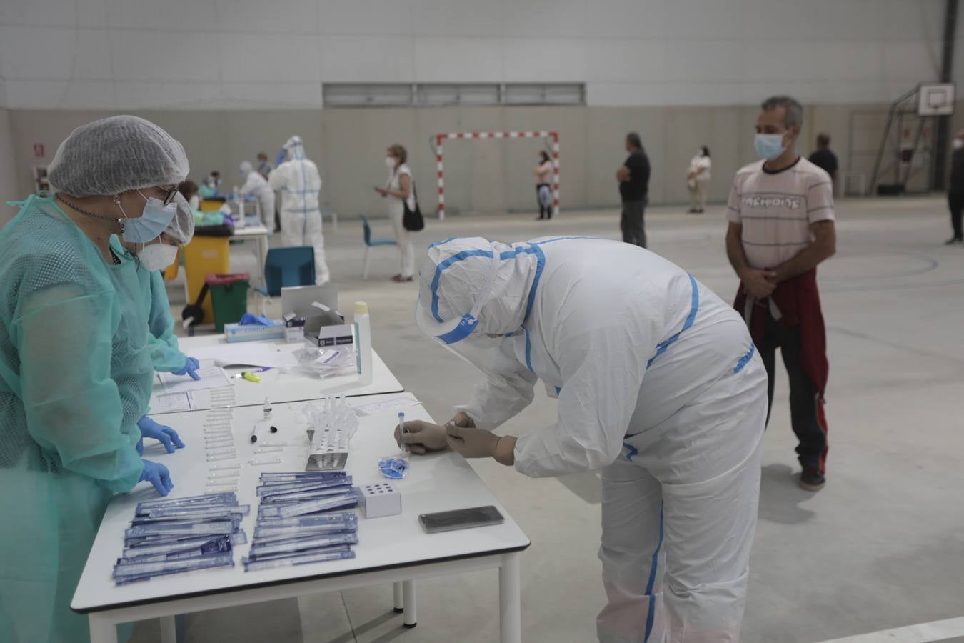 Fotos: las imágenes de los test masivos en Bornos