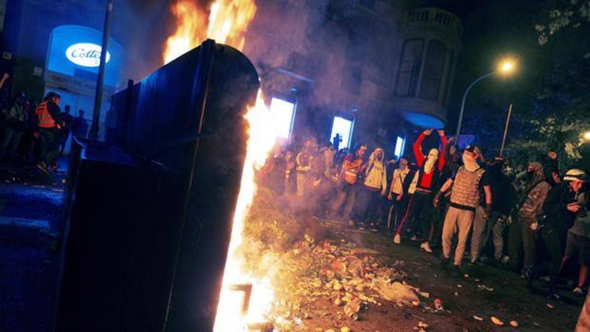 En imágenes: Así fue la «batalla de Urquinaona»