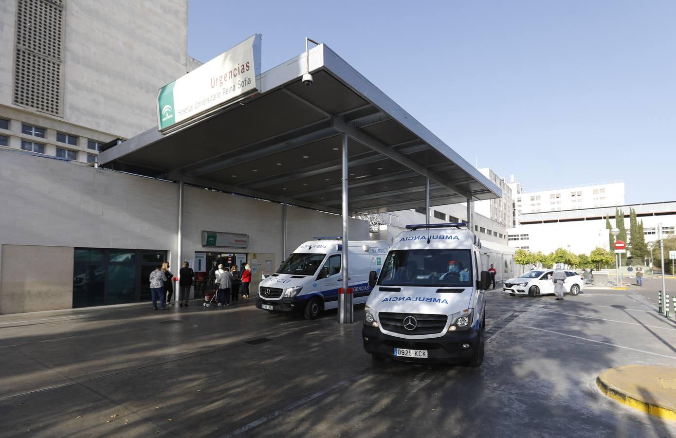 Las colas en el Hospital Reina Sofía y en los ambulatorios de Córdoba, en imágenes