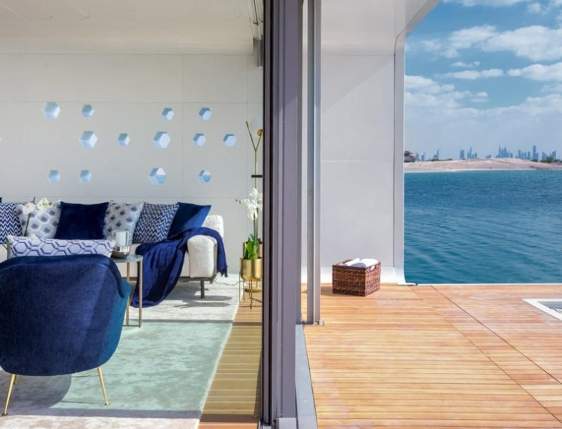 "The heart of Europe", las casas de lujo flotantes de Dubái. La superficie de la mayoría de las casas es de 371 metros cuadrados, unas dimensiones perfectas para que en su interior pueda vivir cómodamente una familia.