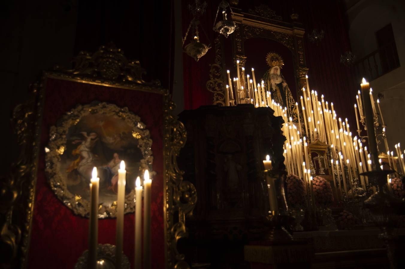 Altar del triduo de la Virgen de la Palma del Buen Fin