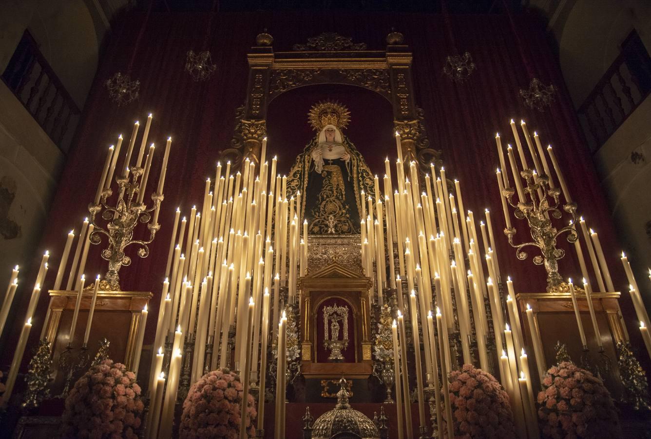 Altar del triduo de la Virgen de la Palma del Buen Fin