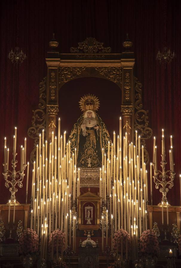 Altar del triduo de la Virgen de la Palma del Buen Fin