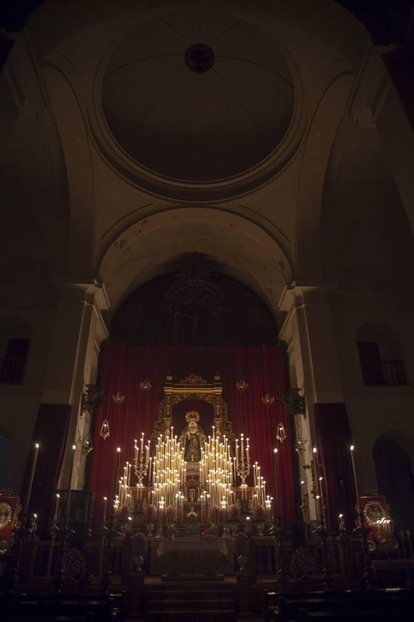 Altar del triduo de la Virgen de la Palma del Buen Fin