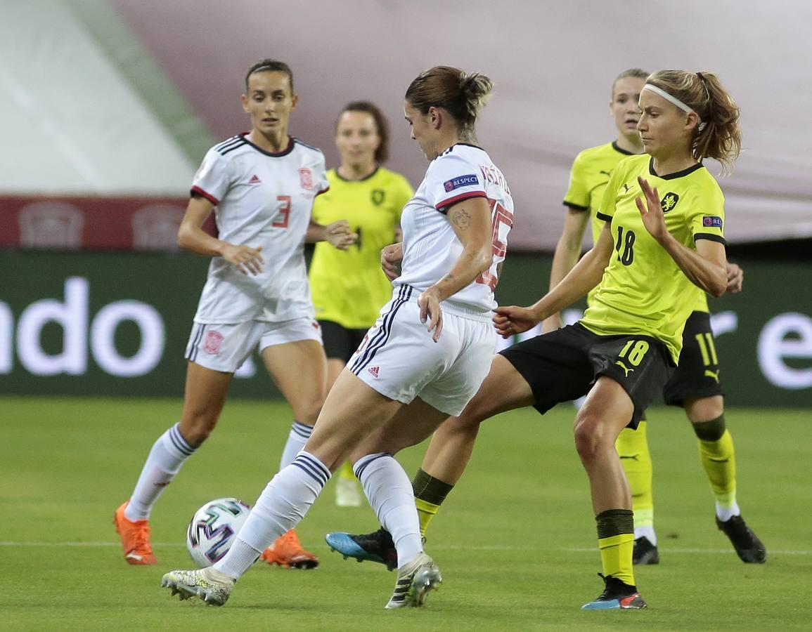 Las mejores imágenes del partido entre las selecciones femeninas de España y República Checa