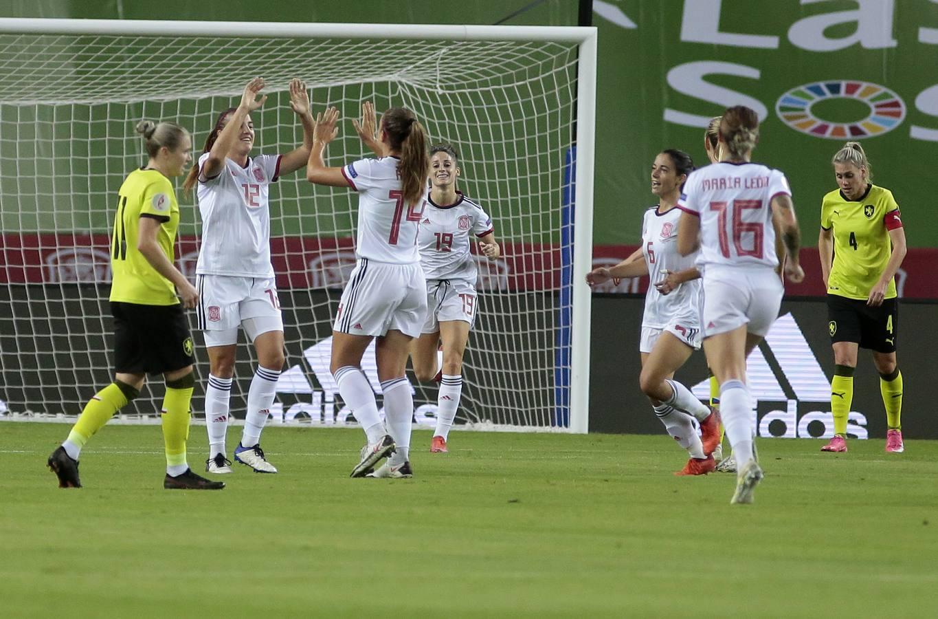 Las mejores imágenes del partido entre las selecciones femeninas de España y República Checa