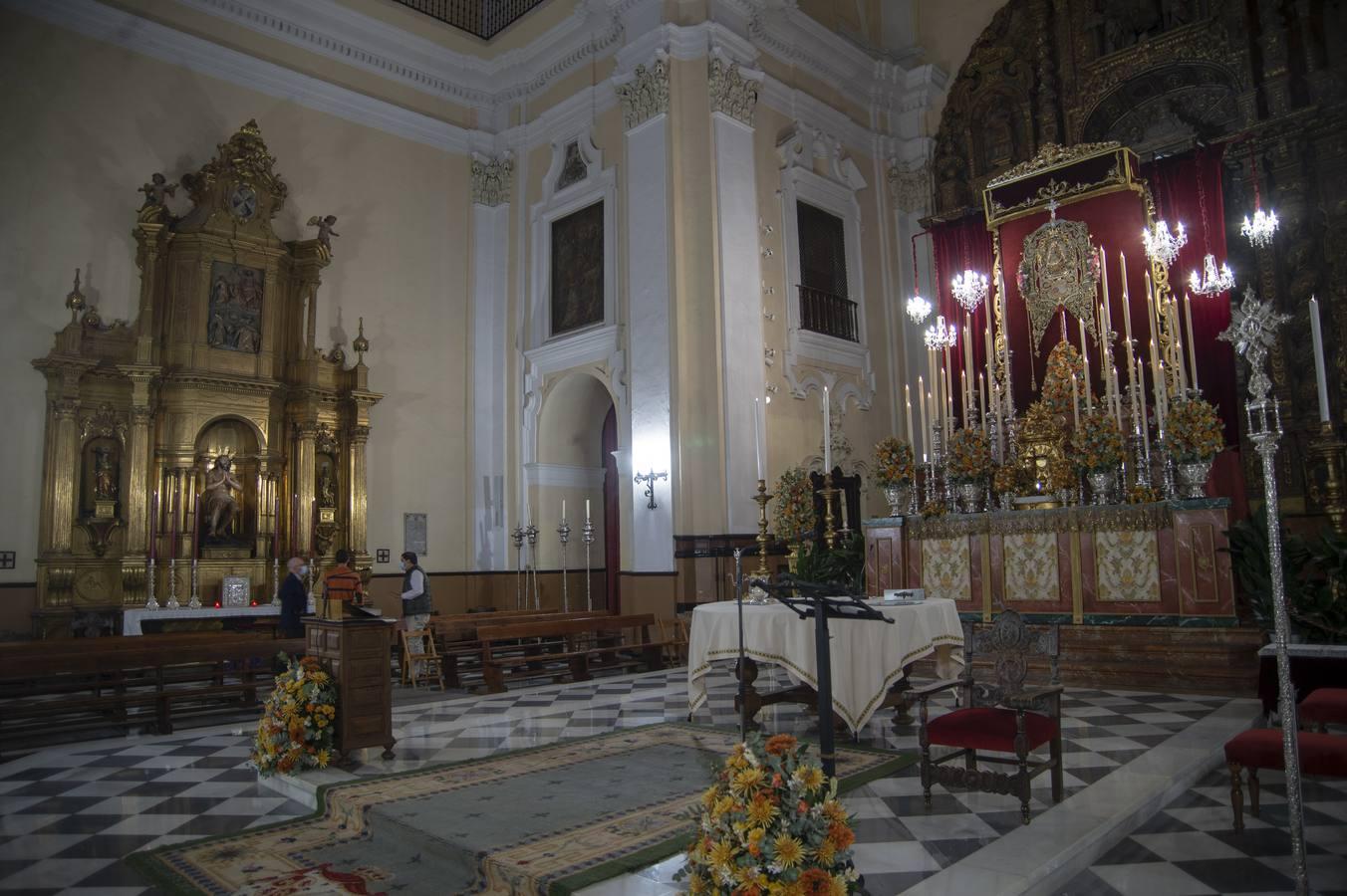 El altar de triduo del Rocío de Triana en San Jacinto