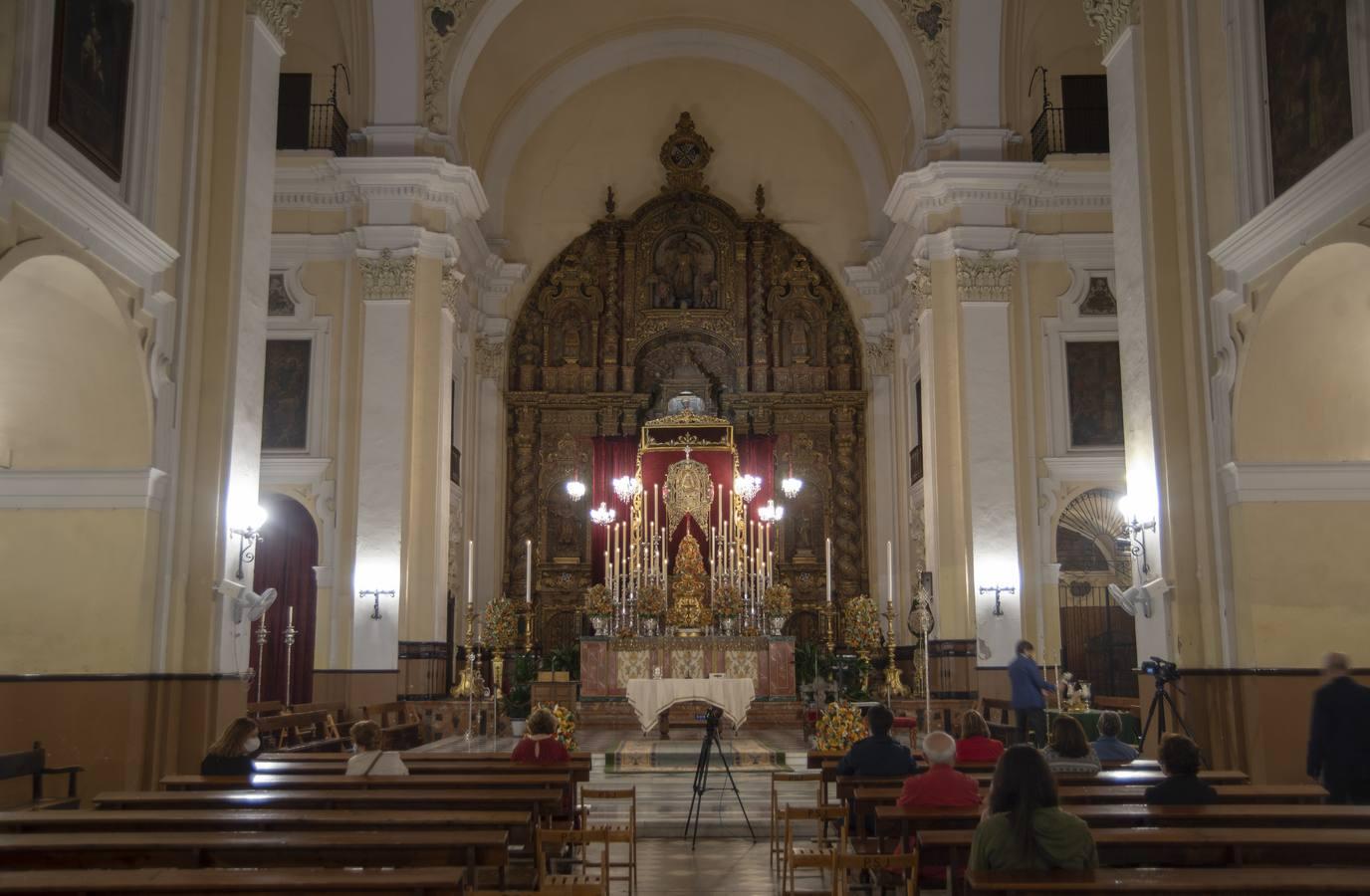 El altar de triduo del Rocío de Triana en San Jacinto